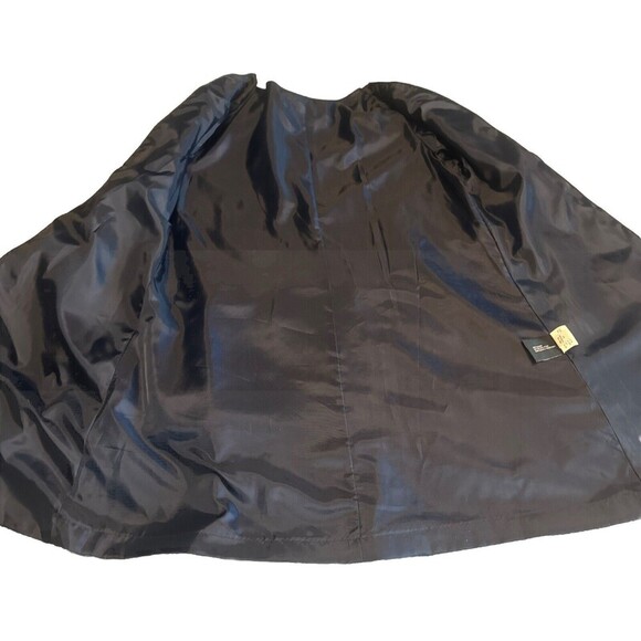 Women’s DKNY Gray Wool Blend Babydoll Peacoat Fully Lined Size 12 Petite MINT - Picture 7 of 10